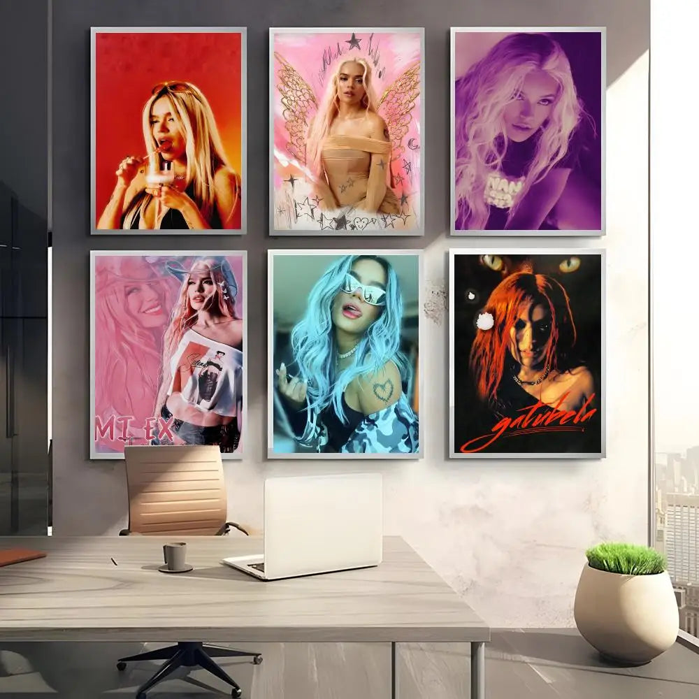 Karol G Self-Adhesive Poster Sticker | Modern Wall Art Decor Wall Art Sticker Axl