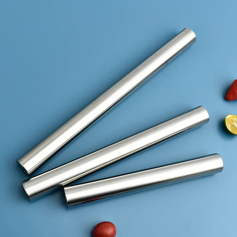 Stainless Steel Rolling Pin – Non-Stick Pastry & Pizza Roller Rolling Pin Axl