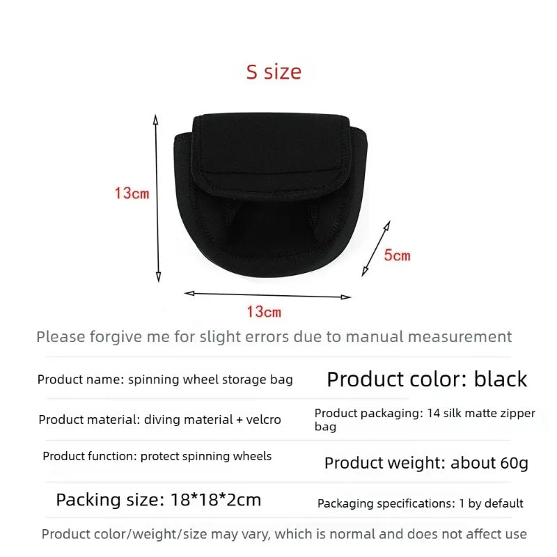 Waterproof Fishing Reel Cover Bag S/M/L – Spinning Reel Fishing Reel Bag Axl S-1pcs