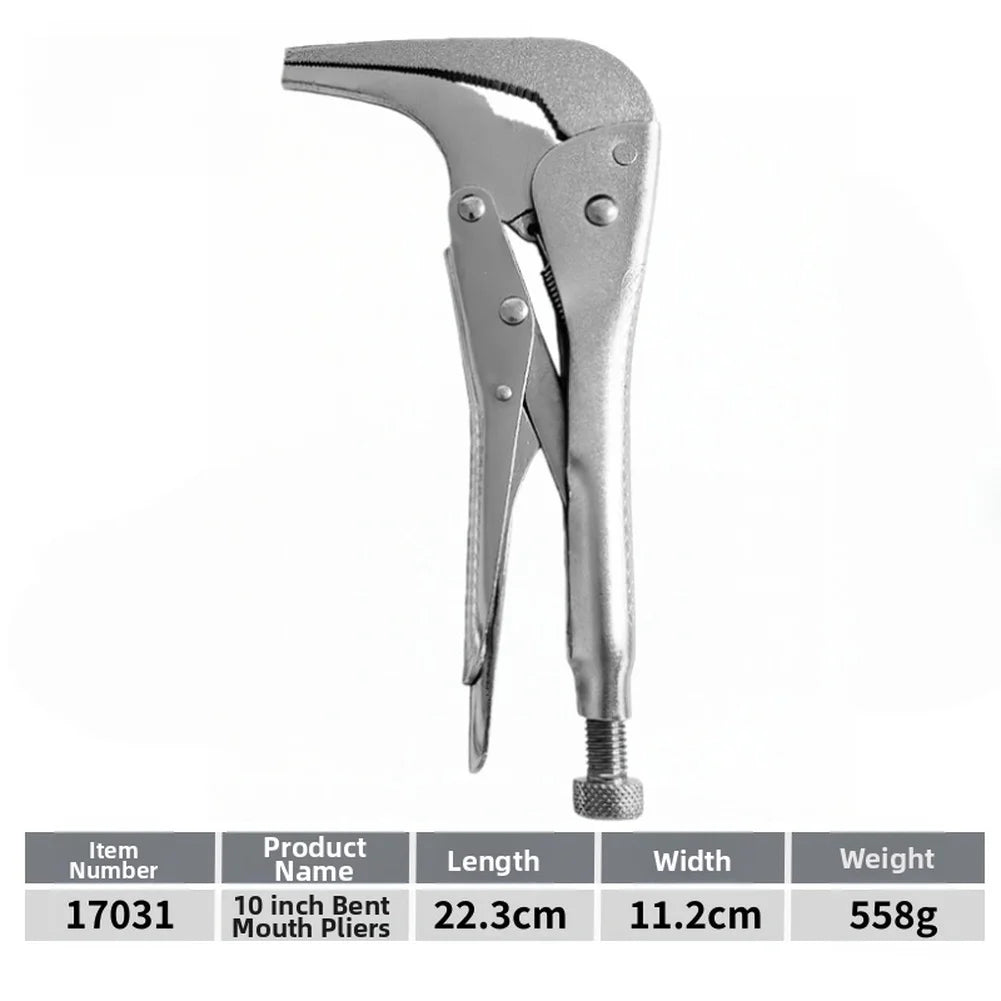 90° Curved Nose Pliers – 7" & 10" Adjustable Jaw Bending Tool Curved Nose Pliers Axl 10 inch China Mainland