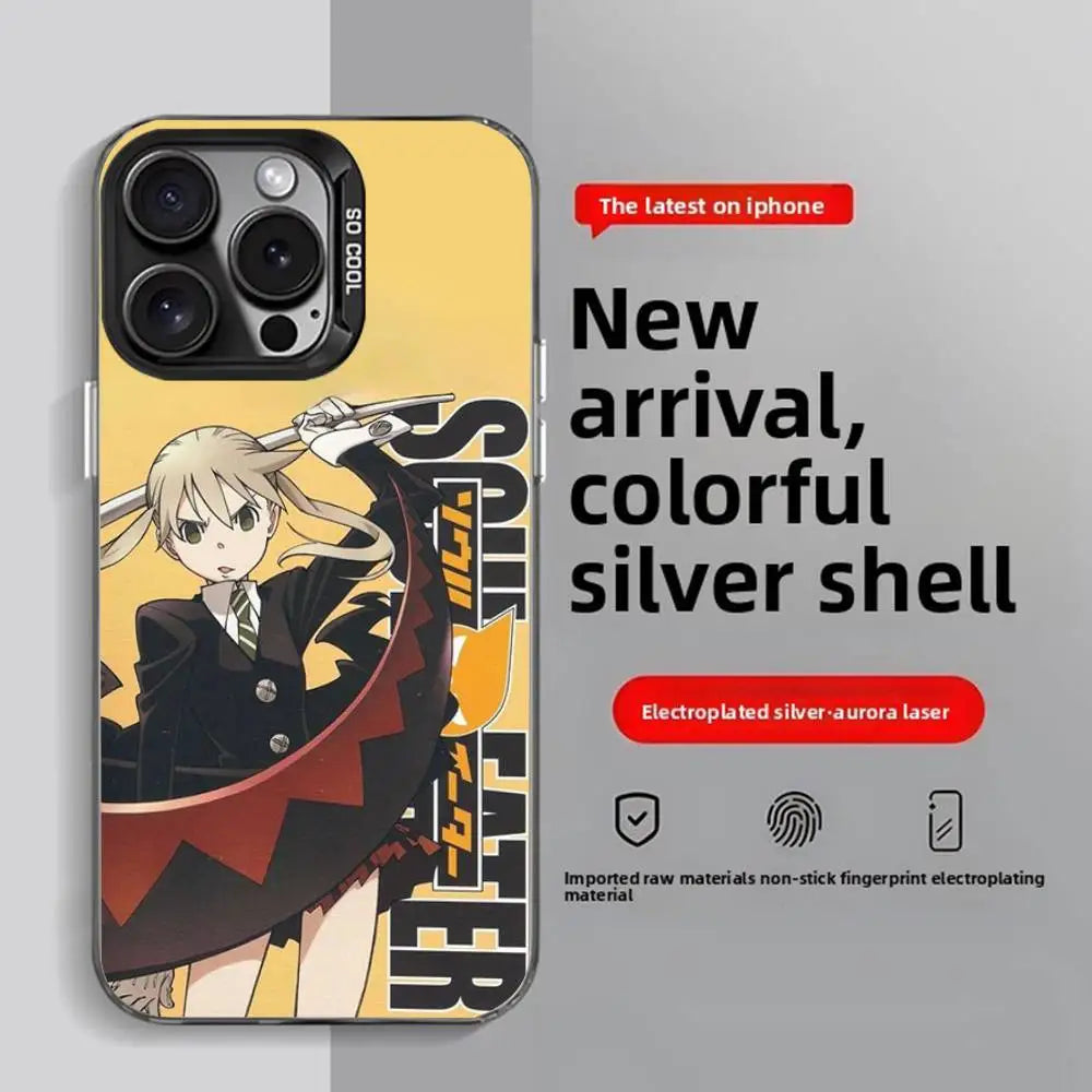 Soul Eater Anime iPhone Case 11–16 Pro Max | Anti-Fingerprint Anime Phone Case Axl iphone12pro z10