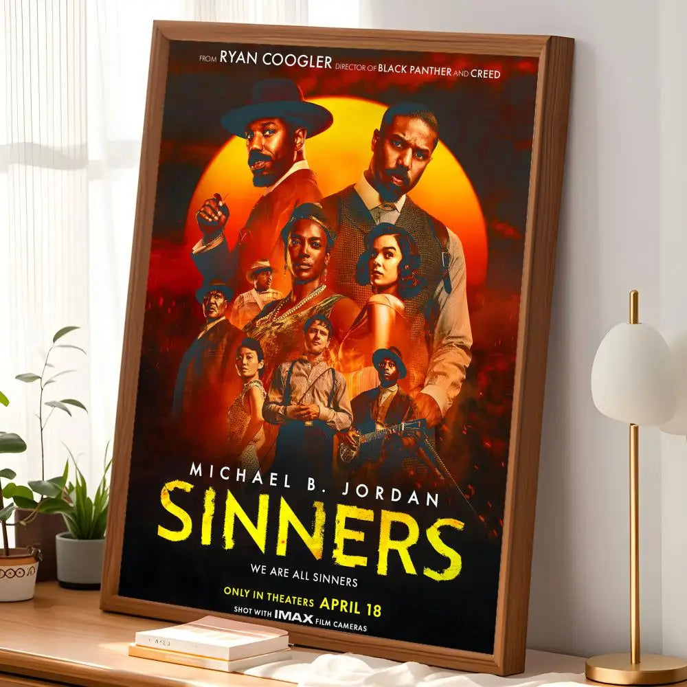 Sinners Movie Poster – Self-Stick HD PVC Waterproof Wall Art Movie Wall Poster Axl
