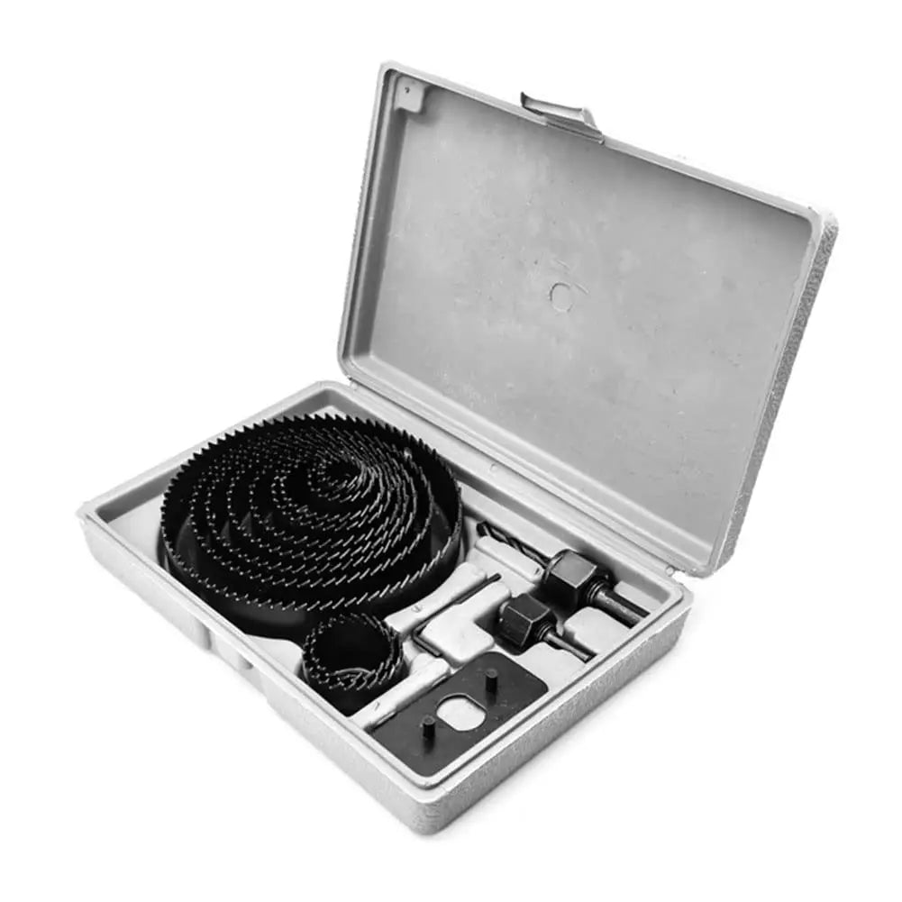 16-Piece Hole Saw Kit 3/4"–5" with Mandrels, Drill Bit & Case Hole Saw Kit Axl