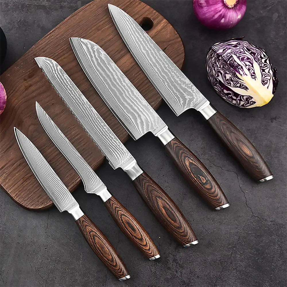 VG10 Damascus Steel 8" Japanese Chef Knife with Gift Box Damascus Chef Knife Axl