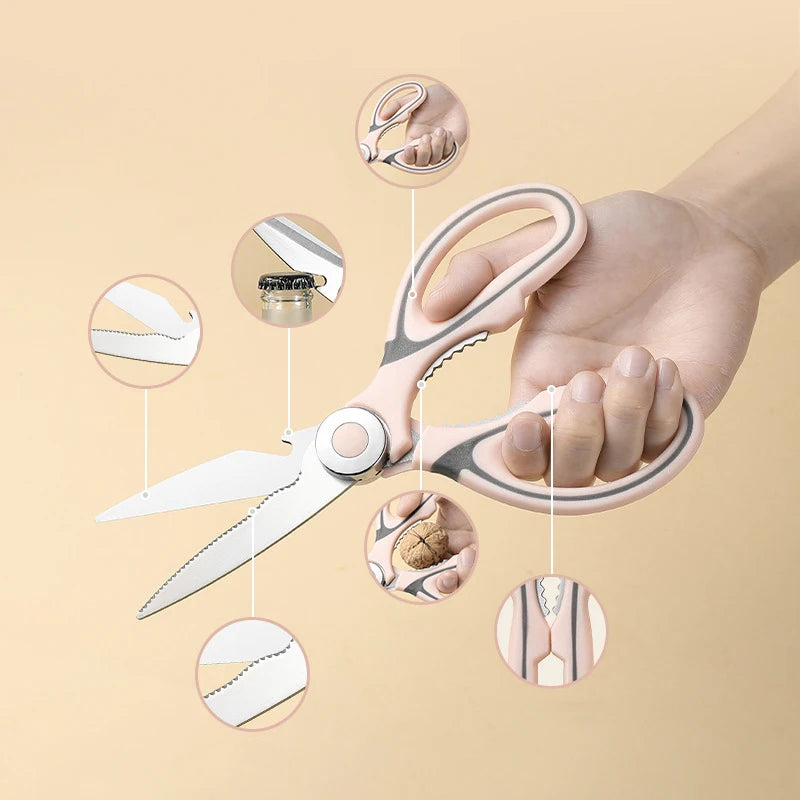 Stainless Steel Multifunctional Kitchen Scissors – Meat & Fish Kitchen Scissors Axl