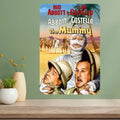 Abbott & Costello Mummy Metal Movie Poster Sign | Retro Decor Metal Wall Sign Axl aluminum sign aluminum 20x30cm