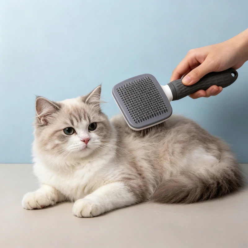 Self-Cleaning Pet Grooming Brush for Dogs & Cats Pet Grooming Brush Axl