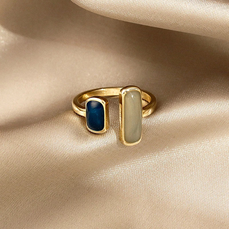 Vintage Opal Stone Open Adjustable Ring – Women's Fashion Jewelry Fashion Ring Axl
