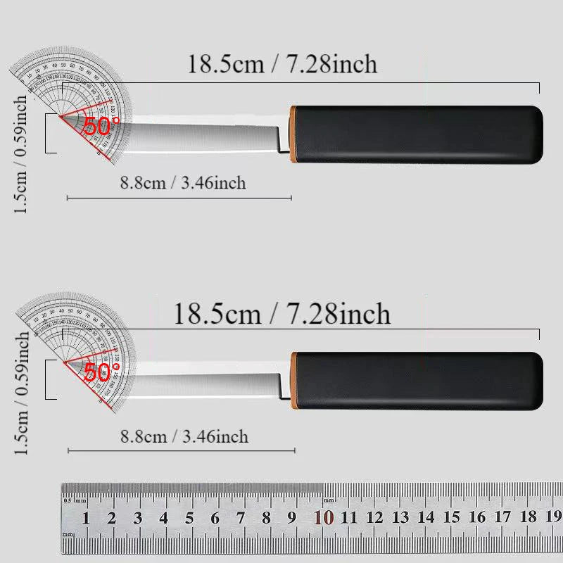 2-in-1 Mini Stainless Steel Fruit Knife – Sharp Portable Kitchen Mini Kitchen Knife Axl