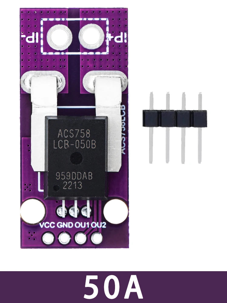 ACS758 Hall Effect Linear Current Sensor Module 50A 100A Current Sensor Module Axl ACS758LCB-050B