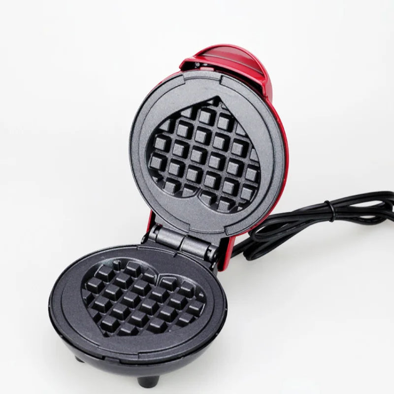 BALASHOV Mini Heart Bubble Waffle Maker – Non-Stick 350W Waffle Maker Axl
