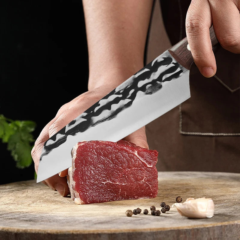 InLeung Meat Cleaver – Sharp Stainless Steel Kitchen Knife Meat Cleaver Knife Axl