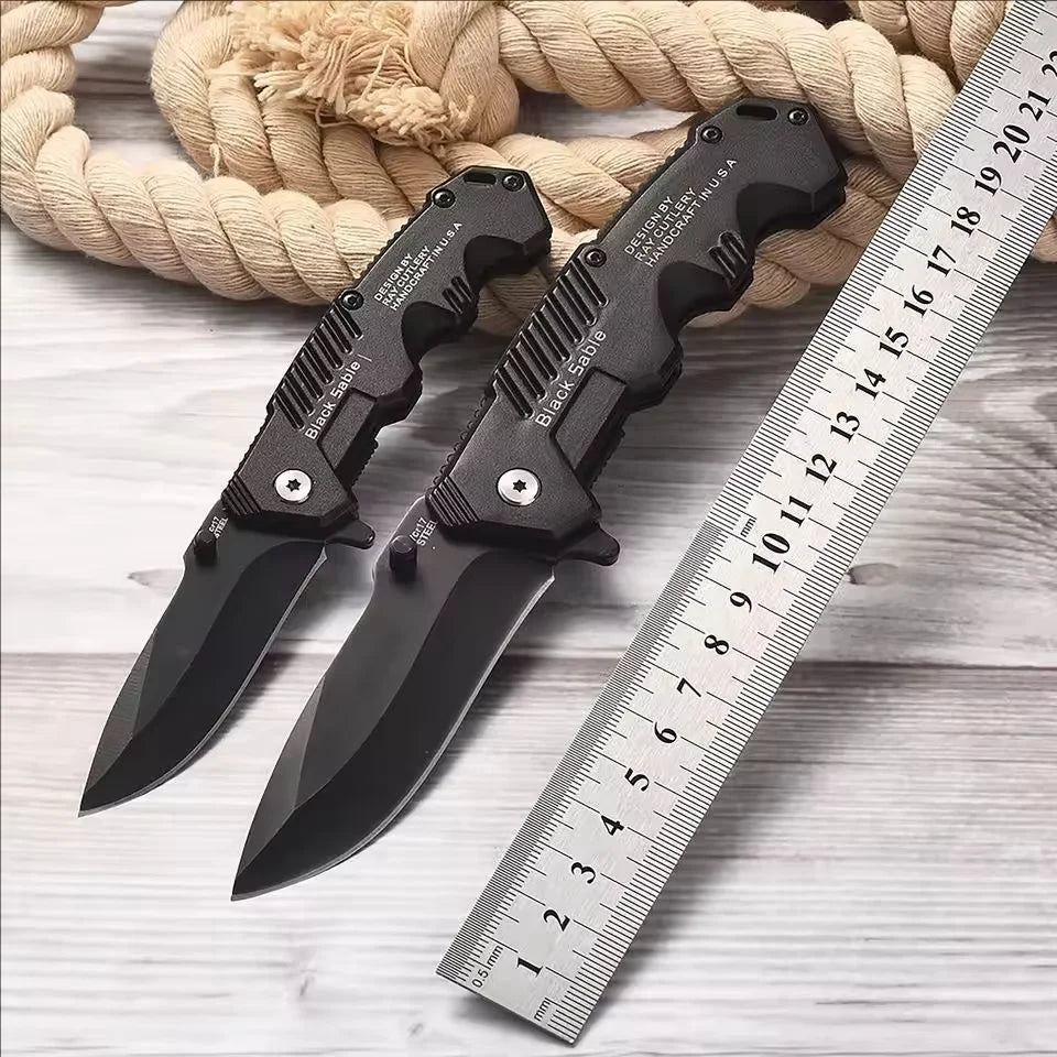 Folding Camping Knife – Stainless Steel Outdoor Survival Blade Folding Camping Knife Axl