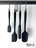 4-Piece Silicone Spatula Set – Heat Resistant Kitchen Utensils Silicone Spatula Set Axl black Option14