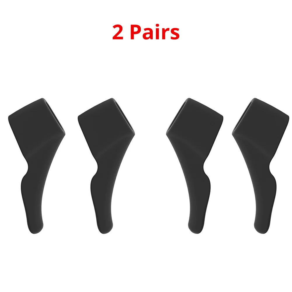 Non-Slip Silicone Ear Hooks for Glasses – 4-Pack | GUUGEI Eyewear Ear Hooks Axl 2Pairs