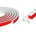 Self-Adhesive Floor Cord Cover – PVC Cable Duct Protector 1M Floor Cord Cover Axl White
