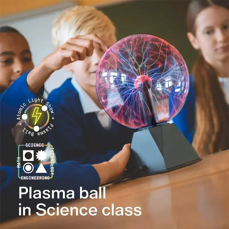 8-Inch Magic Plasma Ball Lamp – Touch LED Night Light Plasma Ball Lamp Axl