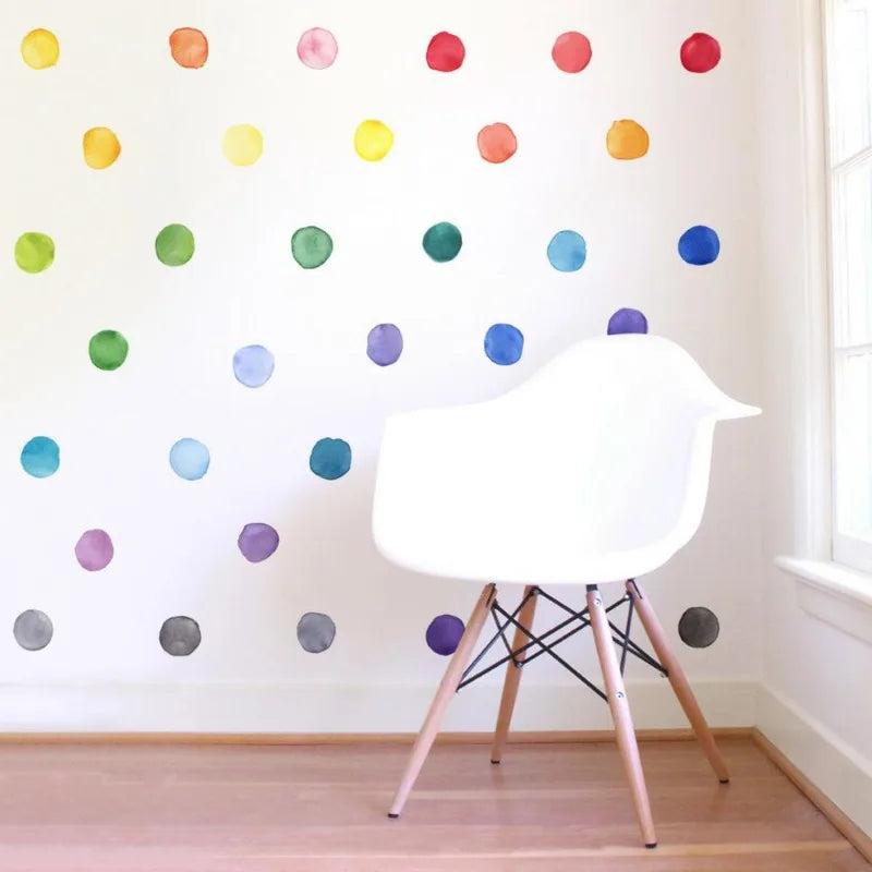 29 Pcs Baby Wall Decals – Colorful Dot Nursery Stickers Nursery Wall Decals Axl 1set