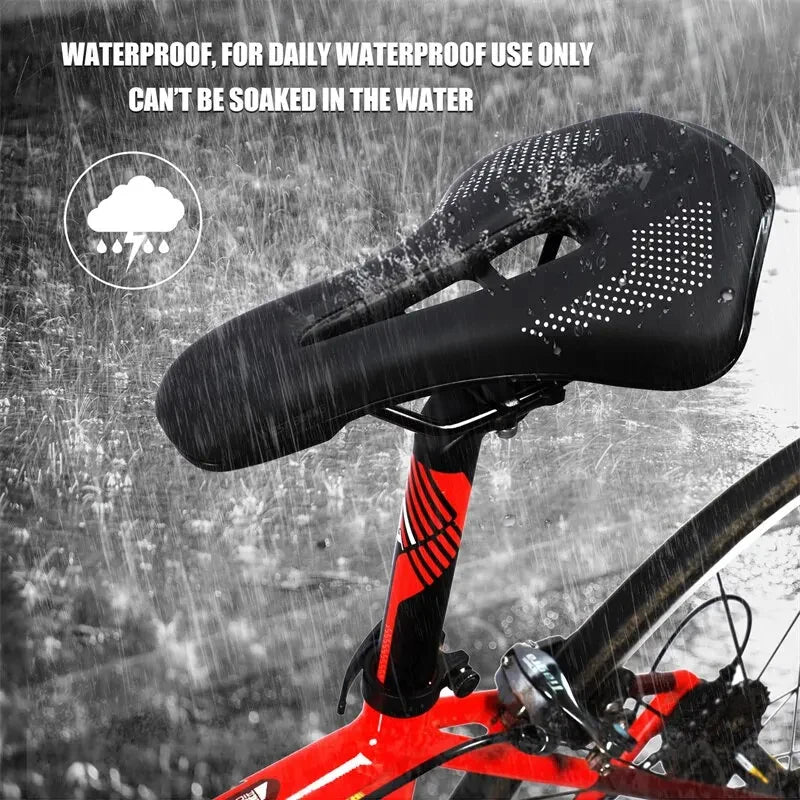WEST BIKING Ultralight Bike Saddle – Hollow PU Leather MTB Seat Bicycle Saddle Axl
