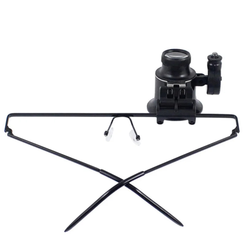 Headband 20X Magnifier Loupe with LED Light | Watch & Jewelry Headband Magnifier Loupe Axl