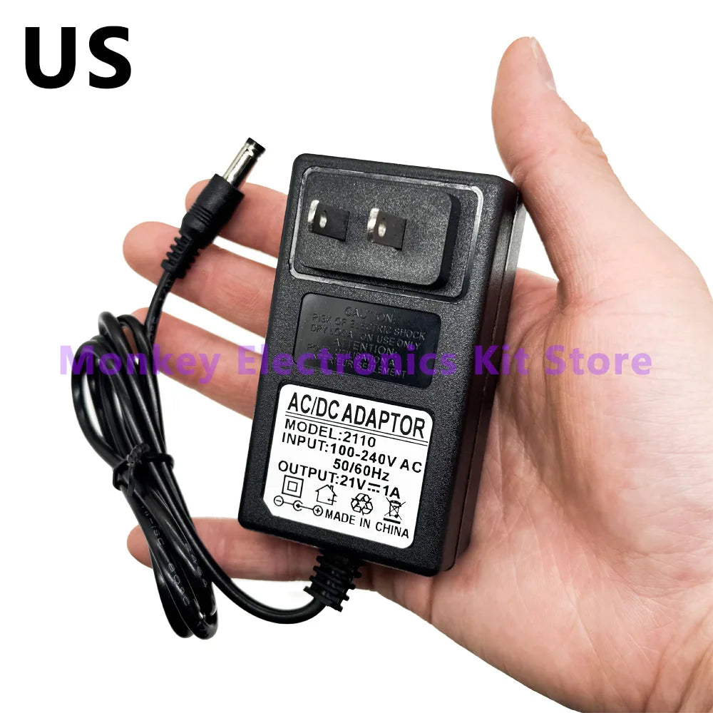 21V Lithium Battery Charger for 18V Electric Drill | EU/US Plug Battery Charger Axl