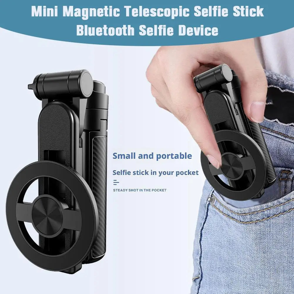 Magnetic Mini Selfie Stick Bluetooth Tripod 360° MagSafe Selfie Stick Tripod Axl