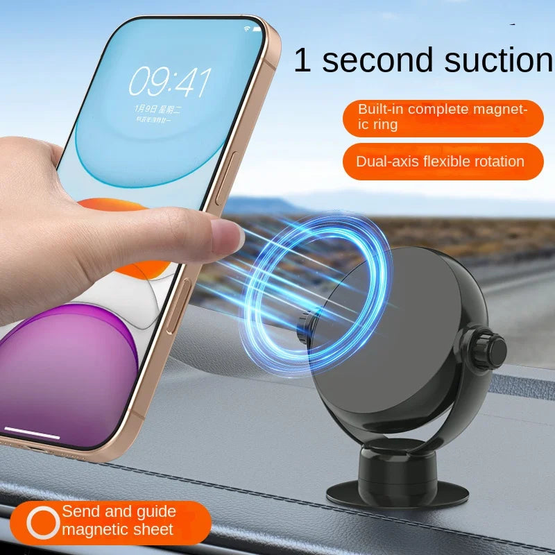 MagSafe Magnetic Car Phone Mount – One-Hand Metal Hook Holder Car Phone Mount Axl