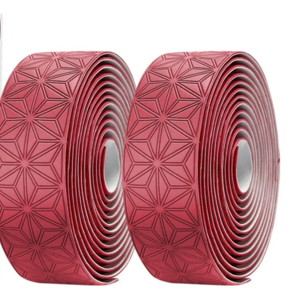 Road Bike Handlebar Tape – EVA Anti-Slip Two-Color Gradient Bike Handlebar Tape Axl Red