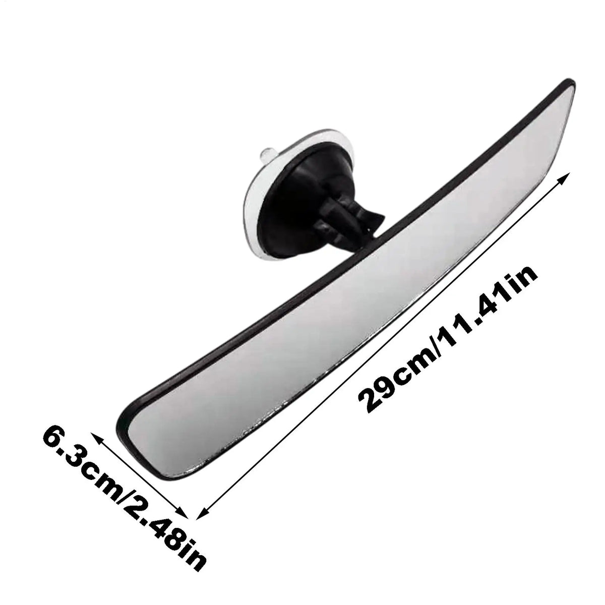 Panoramic Curved Car Rearview Mirror with Suction Cup Mount Car Rearview Mirror Axl