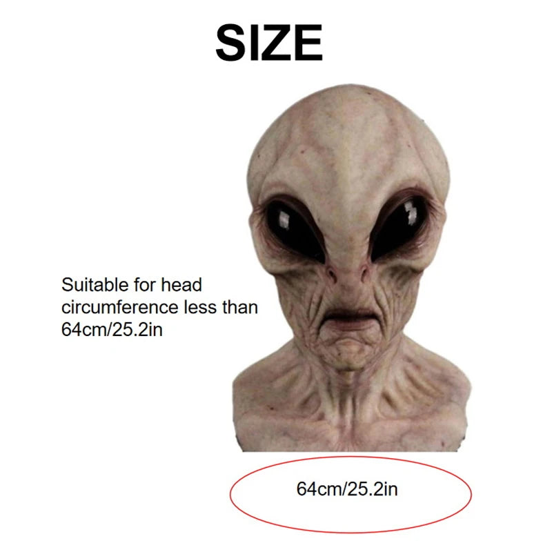 Alien Full Head Latex Mask – Halloween Cosplay Costume Prop Halloween Costume Mask Axl