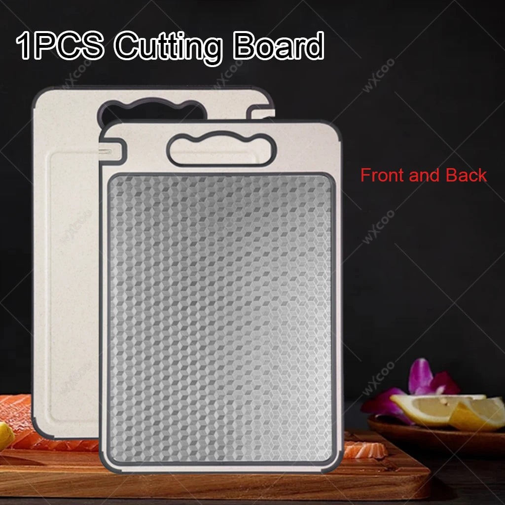 WXCOO Stainless Steel Boning Knife & Cutting Board Set 2PCS Kitchen Knife Set Axl Cutting Board