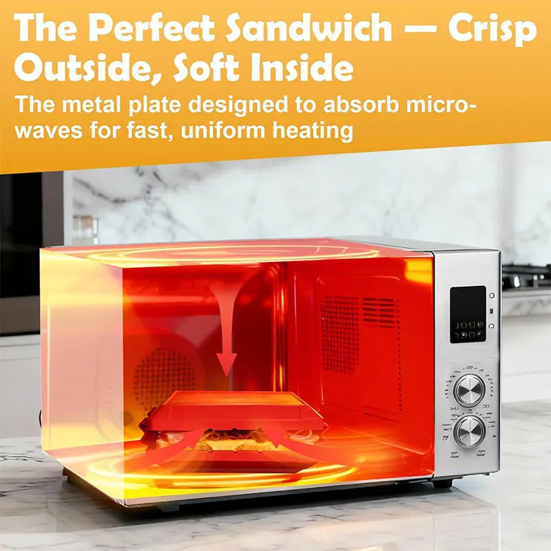 Microwave Sandwich Maker & Panini Press | Silicone Toastie Grill Microwave Sandwich Maker Axl