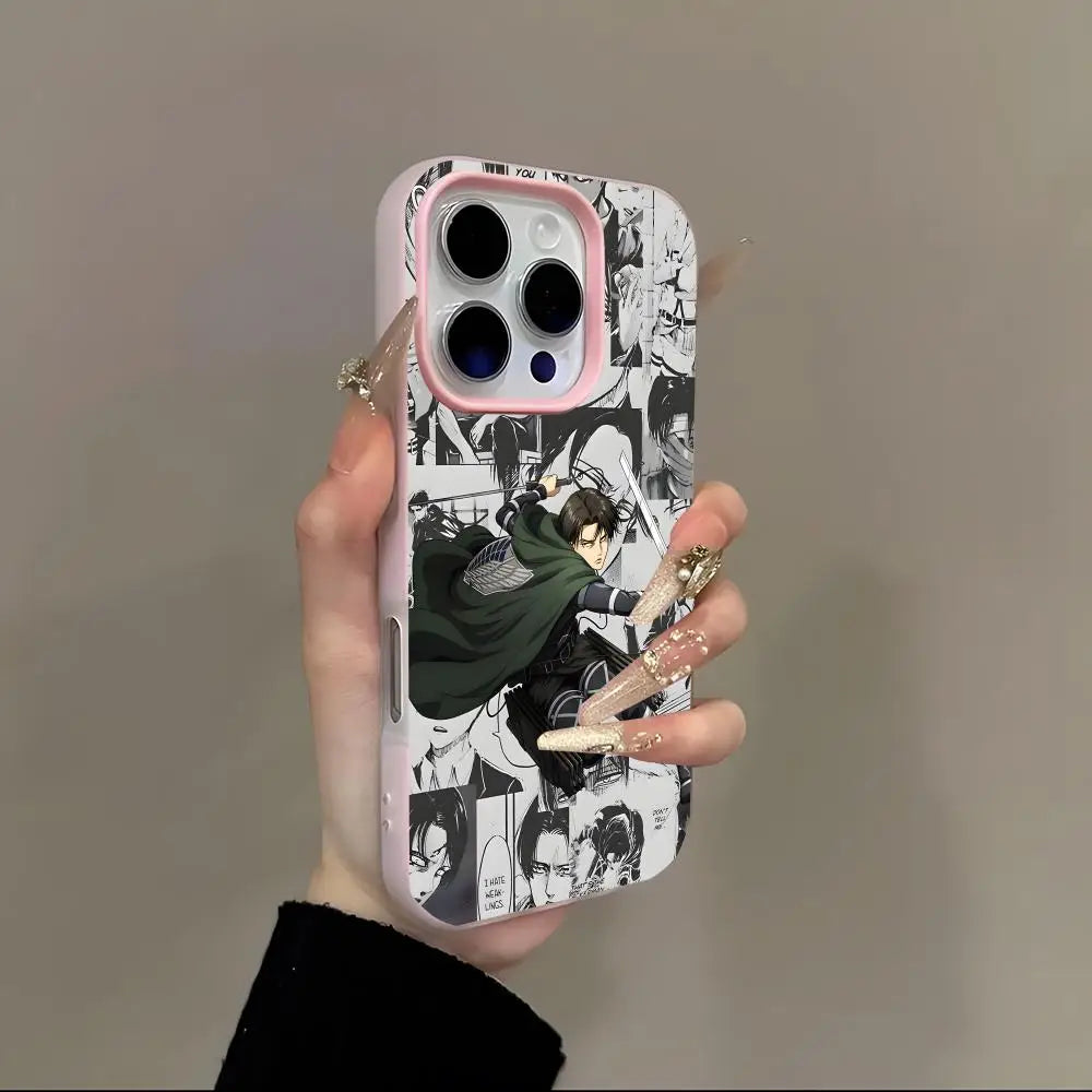 Attack on Titan 2-in-1 iPhone Case Card Holder | 13–17 Anime Phone Case Axl QFS1 iPhone 16 Pro