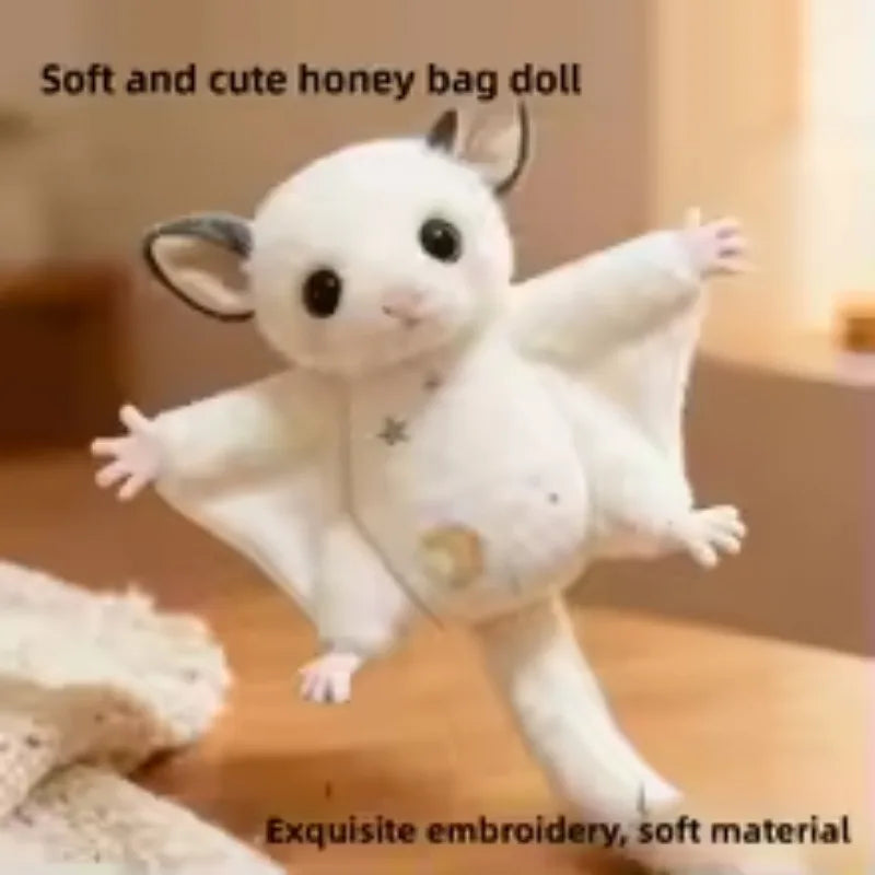 Flying Squirrel Plush Keychain – Sugar Glider Backpack Pendant Plush Keychain Pendant Axl
