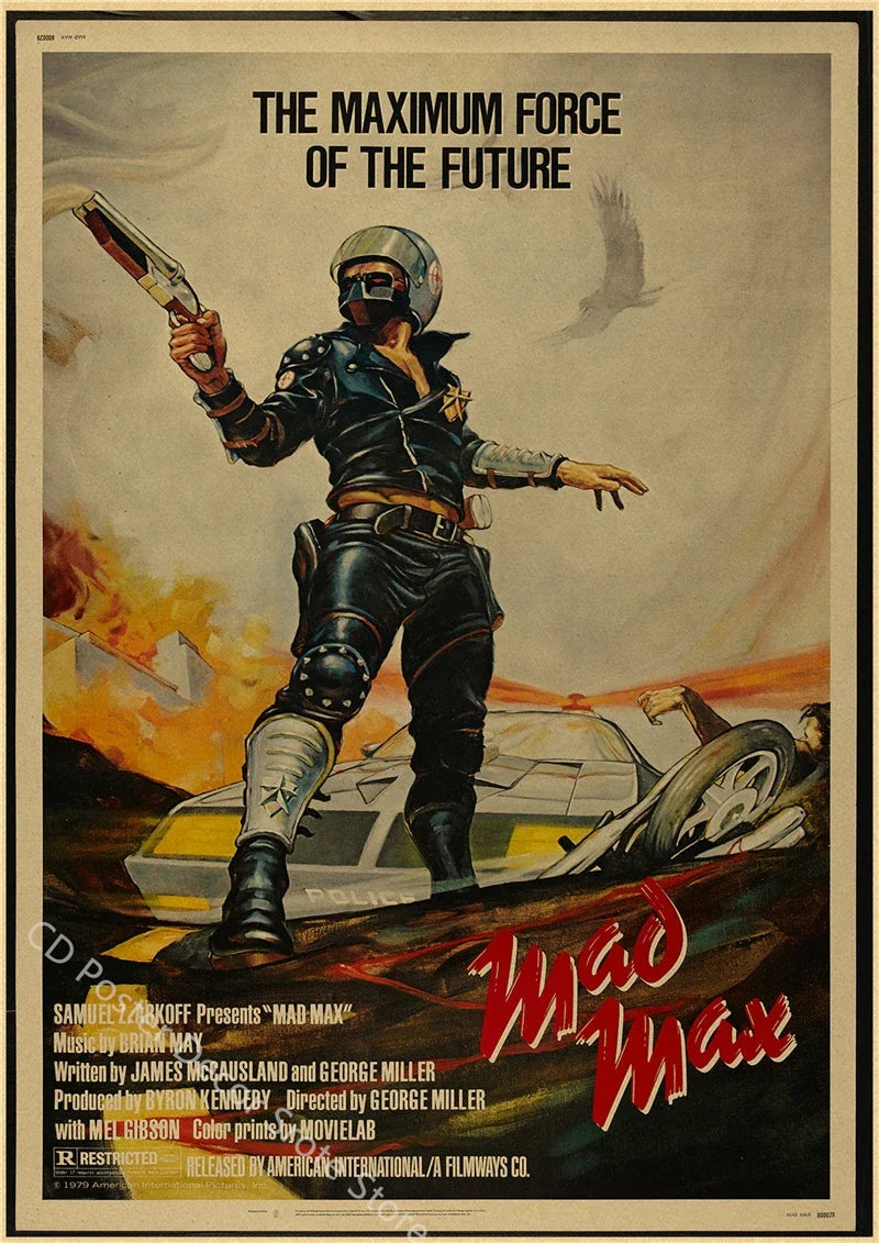 Vintage Retro Movie Poster – Classic Film Wall Art Print