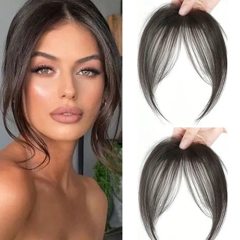 Synthetic Wig Bangs Clip-In Hair Extensions for Women Clip-In Hairpiece Axl