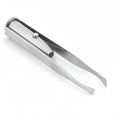 LED Light Eyebrow Clip – Stainless Steel Precision Tweezers Eyebrow Tweezers Axl Silver