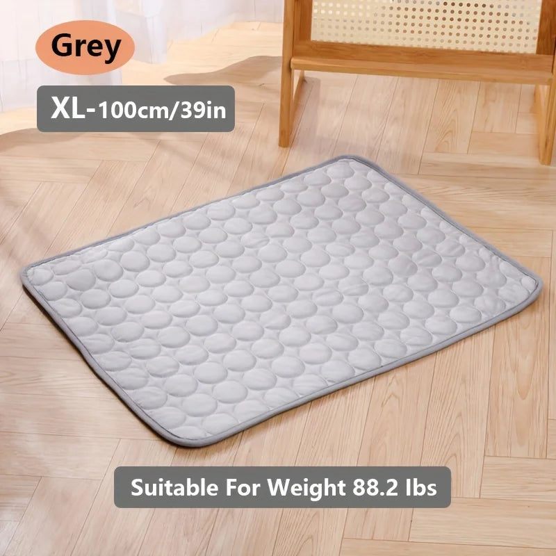 KEMORELA XL Pet Cooling Mat – Absorbent Pad for Cats & Dogs Pet Cooling Mat Axl Grey XL-100cm