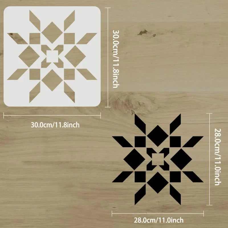 Chakra Symbol Stencil 11.8" – Reusable Mandala DIY Art Stencil DIY Craft Stencil Axl AECH04-08833