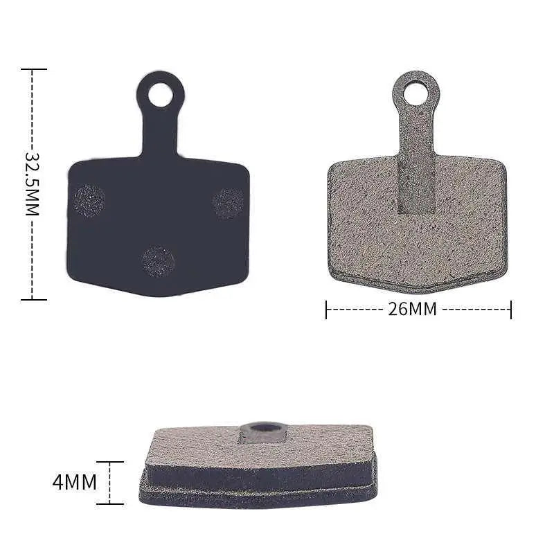 Metal Brake Pads for E-Bike Caliper | Silent & Heat Resistant Bike Brake Pads Axl