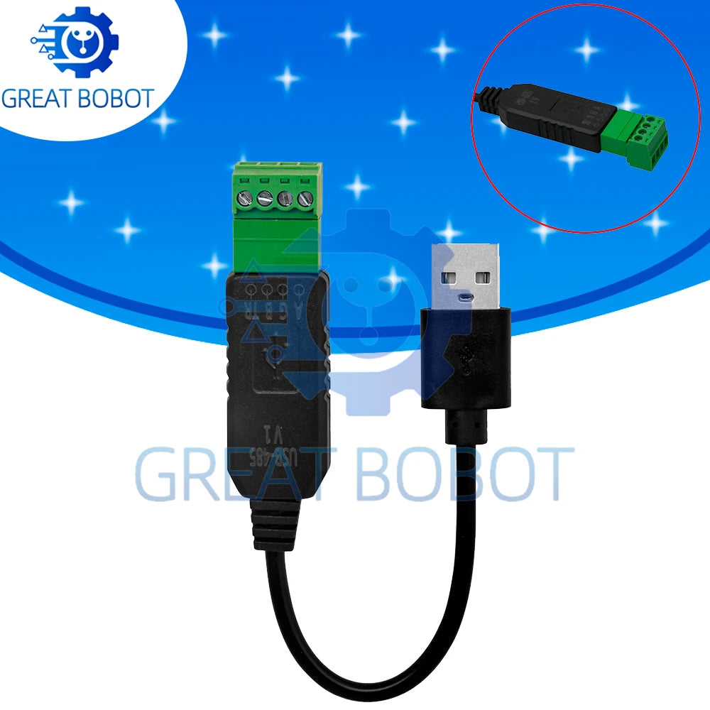 RS485 to USB Converter Module – Serial Port Adapter Board USB Serial Adapter Axl 2PCS