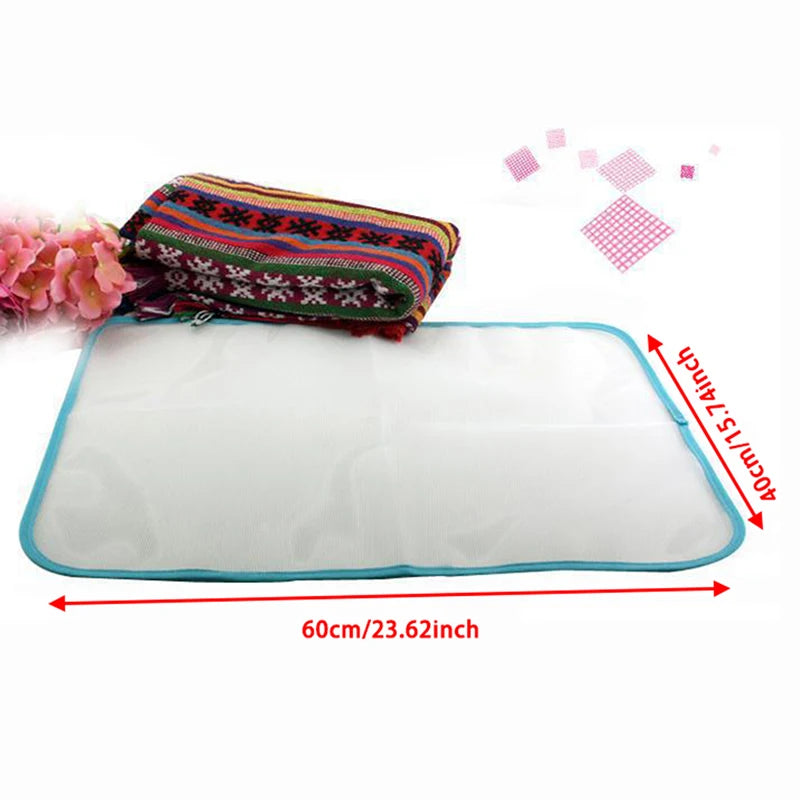 Mesh Ironing Protective Press Pad Cover 60×40cm | Polyester Ironing Press Pad Axl Random