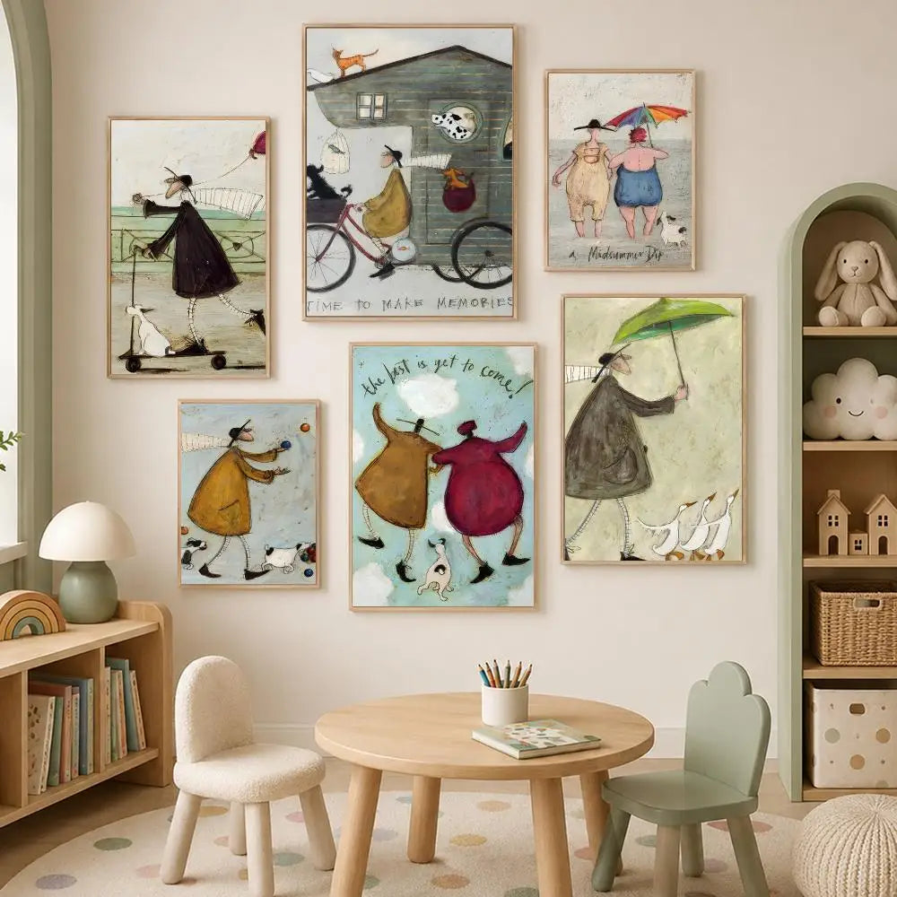 Sam Toft Wall Art Poster – Self-Stick Waterproof Home Decor Wall Art Poster Axl