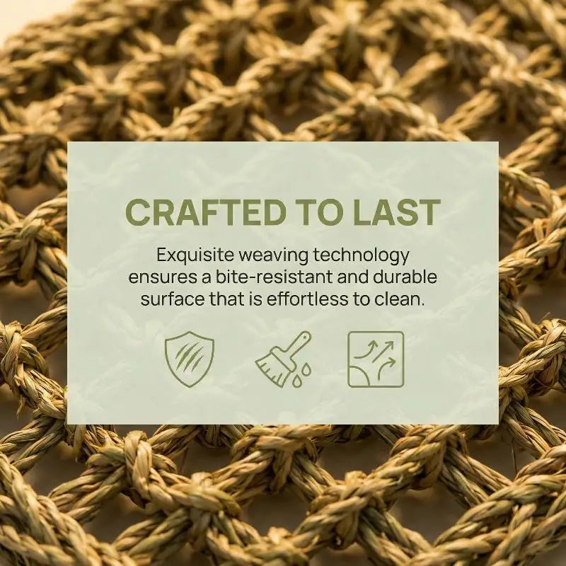 Reptile Hammock Grass Mat – Gecko & Lizard Swing Cushion Reptile Habitat Accessory Axl