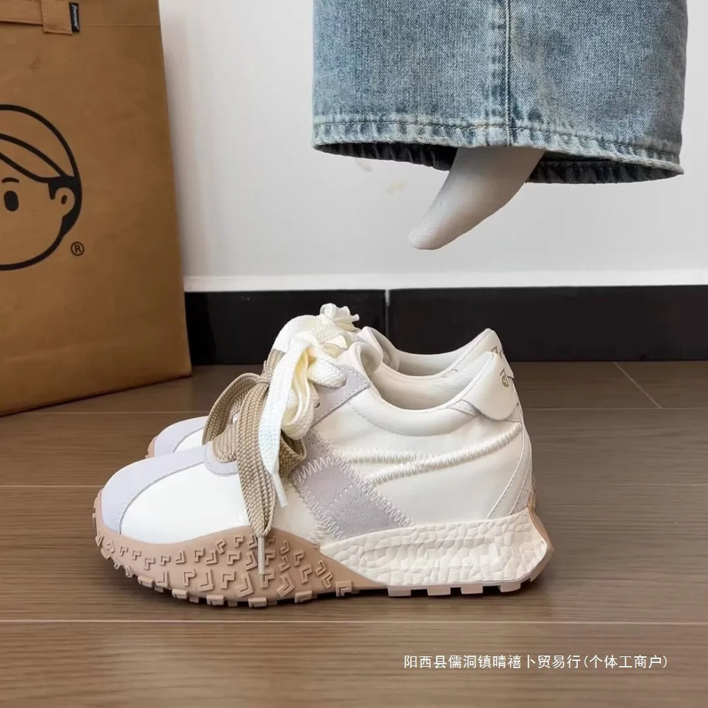 Women's Chunky Sneakers – Thick Sole Casual Lace-Up Shoes Chunky Sneakers Axl