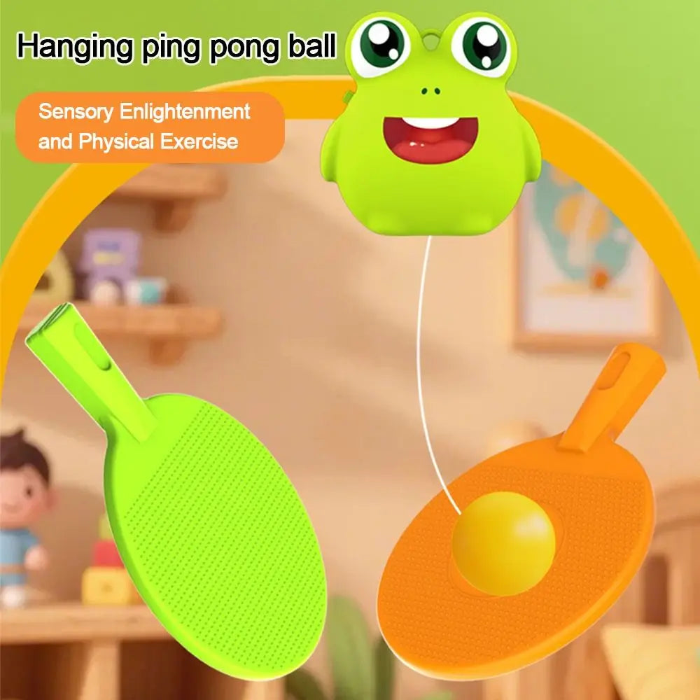 Kids Tennis Trainer Toy – Hand-Eye Coordination Paddle Set Kids Sports Toy Axl