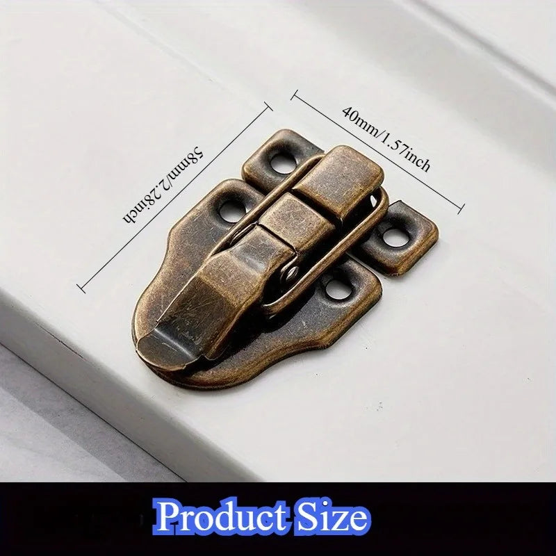 5-Pack Vintage Iron Hasp Latch Clasp – Wood Box Drawer Hardware Box Hasp Latch Axl