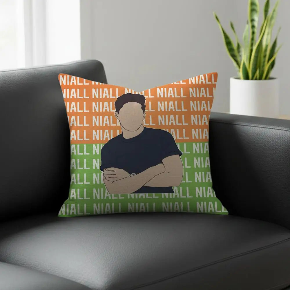 Niall Horan Linen Cushion Cover – Fan Art Printed Pillowcase Decorative Cushion Cover Axl White10 45X45cm