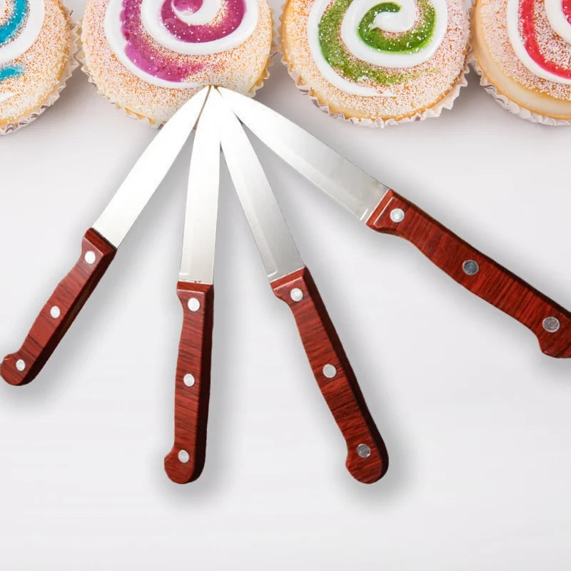 Stainless Steel Fruit Paring Knife with Wooden Handle Paring Knife Axl