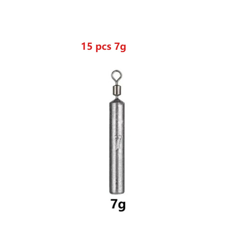 15-Piece Drop Shot Sinker Kit – 3.5g to 20g Fishing Weights Fishing Sinker Kit Axl A-7g-15pcs